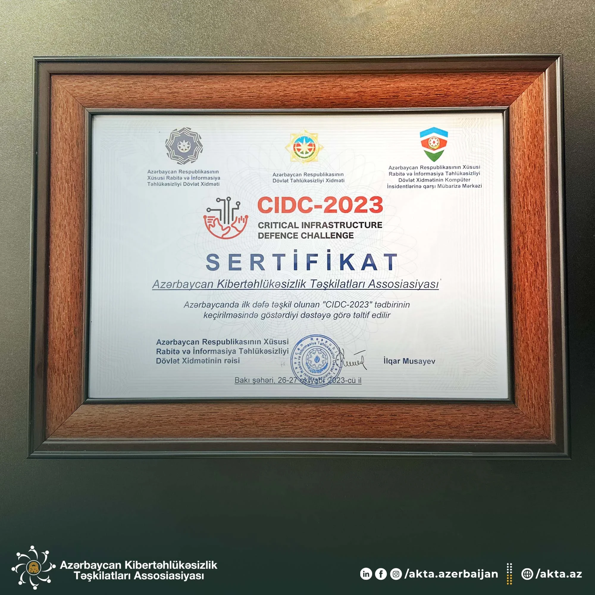 ”Critical Infrastructure Defense Challenge 2023” (CIDC-2023) adlı tədbir keçirildi - 27