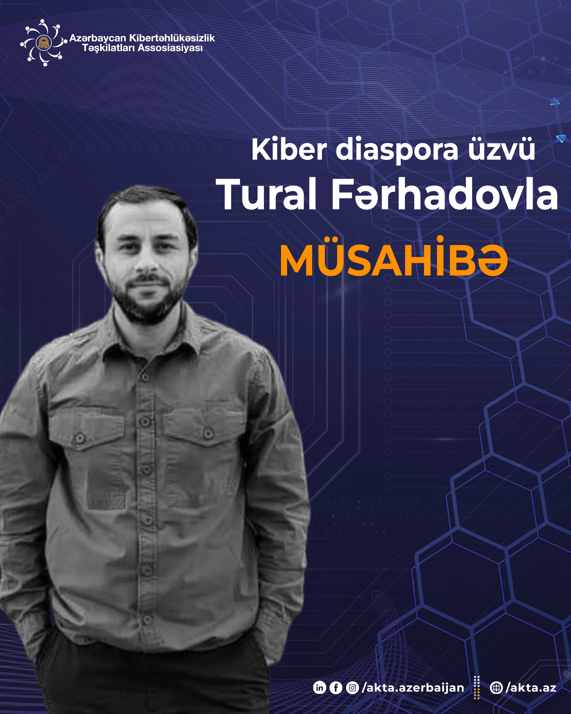 “MongoDB” şirkətində proqram təminatı üzrə baş mühəndis kimi çalışan və “Kiber diaspora” üzvü olan həmvətənimiz – Tural Fərhadovla müsahibəni təqdim edirik